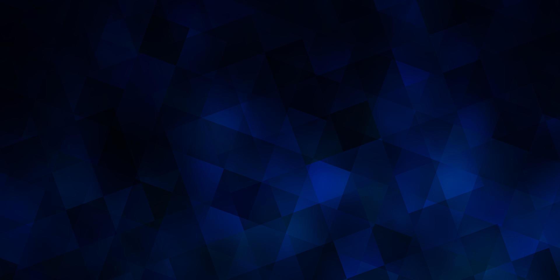Dark BLUE vector pattern with polygonal style with cubes.