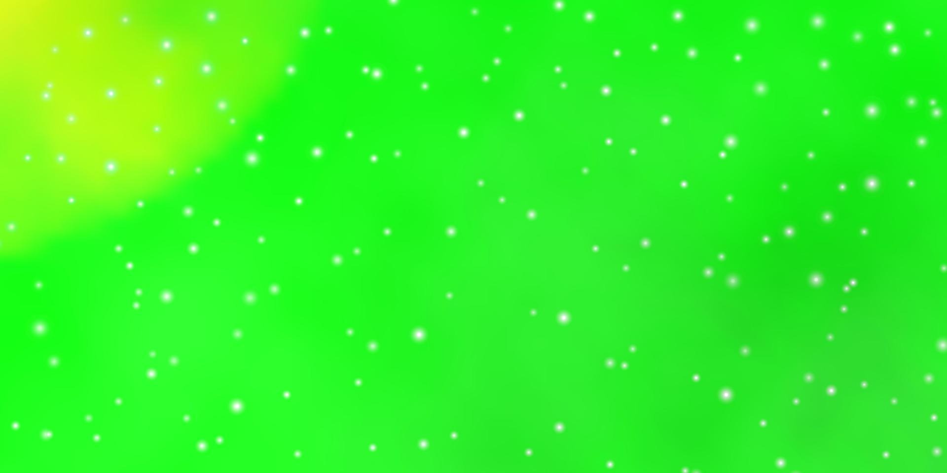 textura de vector verde claro con hermosas estrellas.