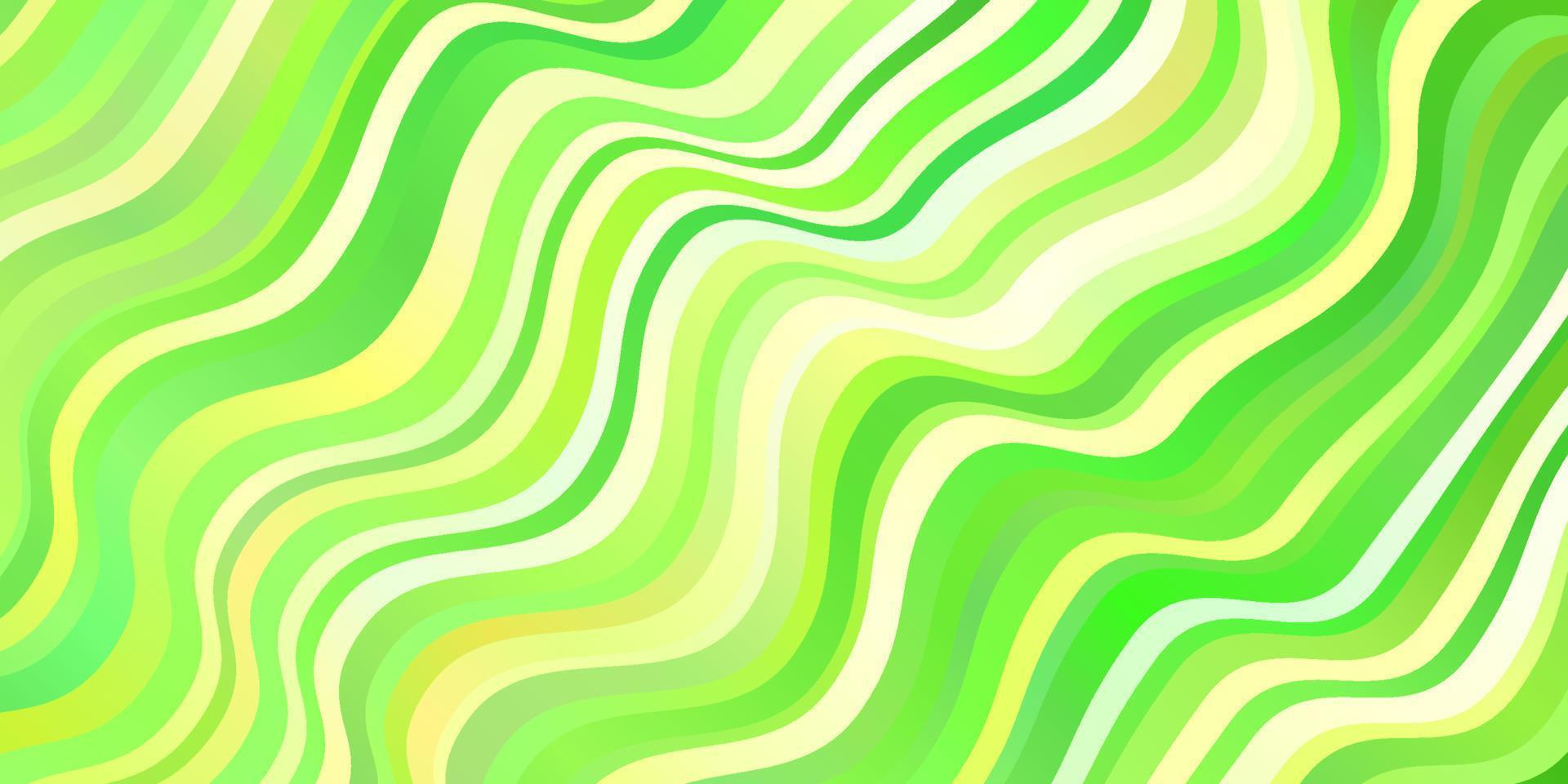 Light Green, Yellow vector backdrop with bent lines.
