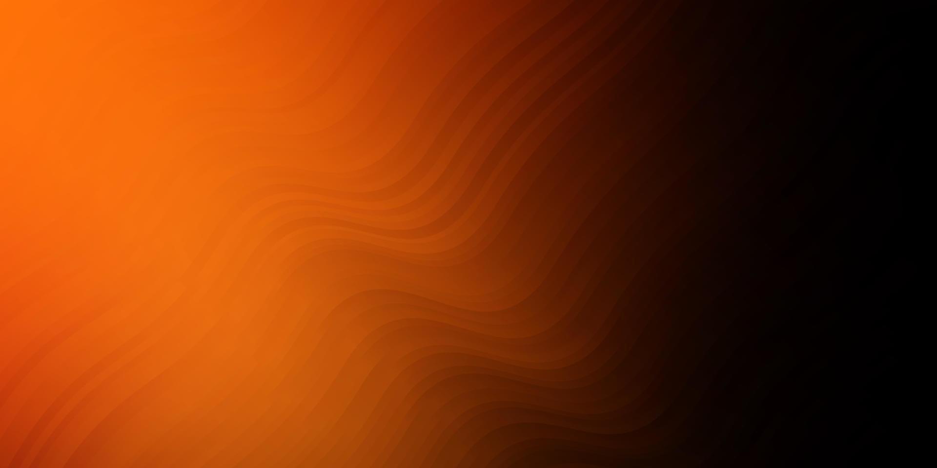 Fondo de vector naranja oscuro con líneas.