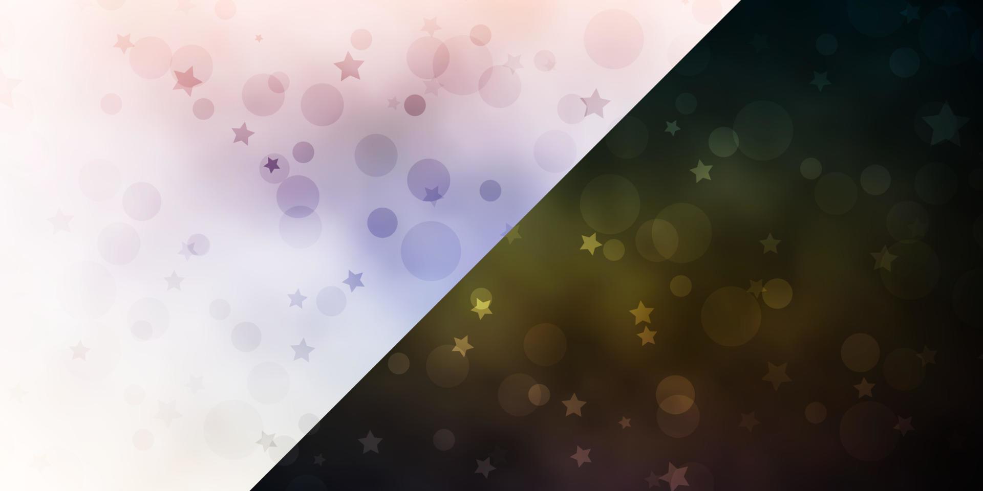 Vector texture with circles, stars.