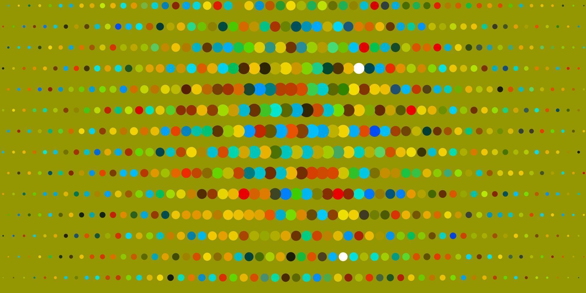 Dark Blue, Yellow vector texture with disks.