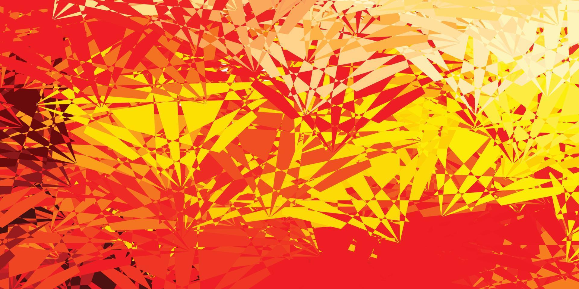 Light Red, Yellow vector template with abstract forms.