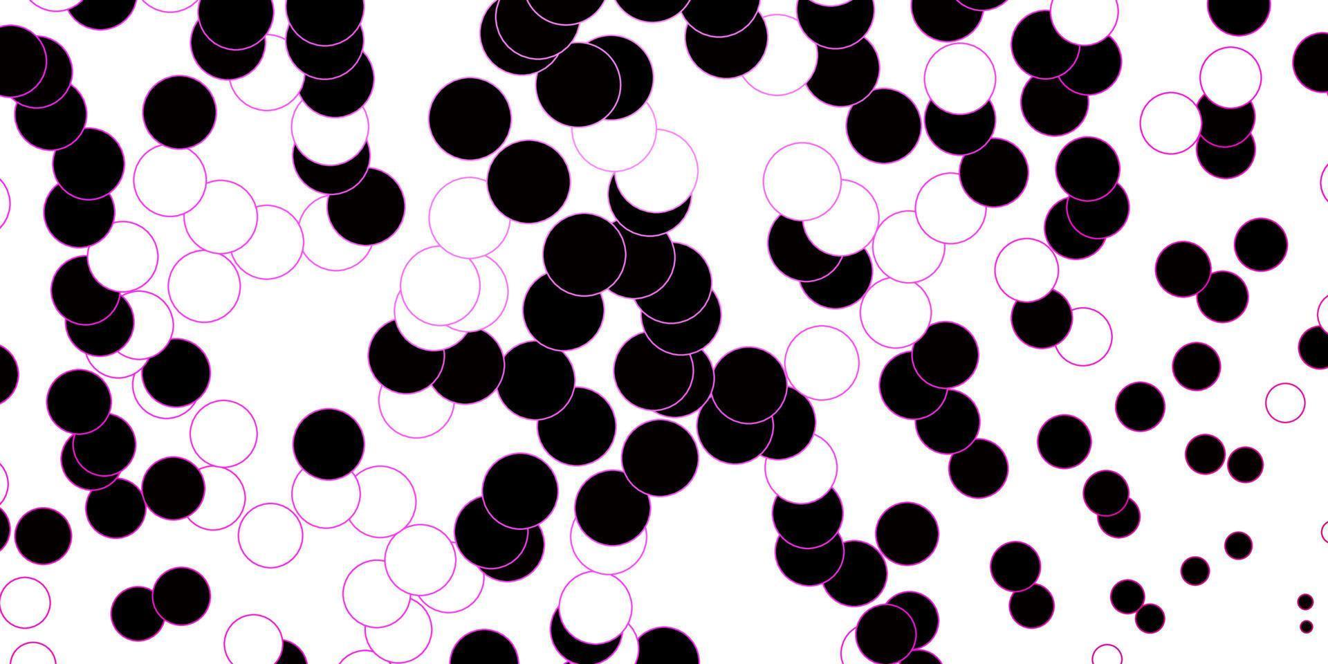Dark Pink vector background with spots.