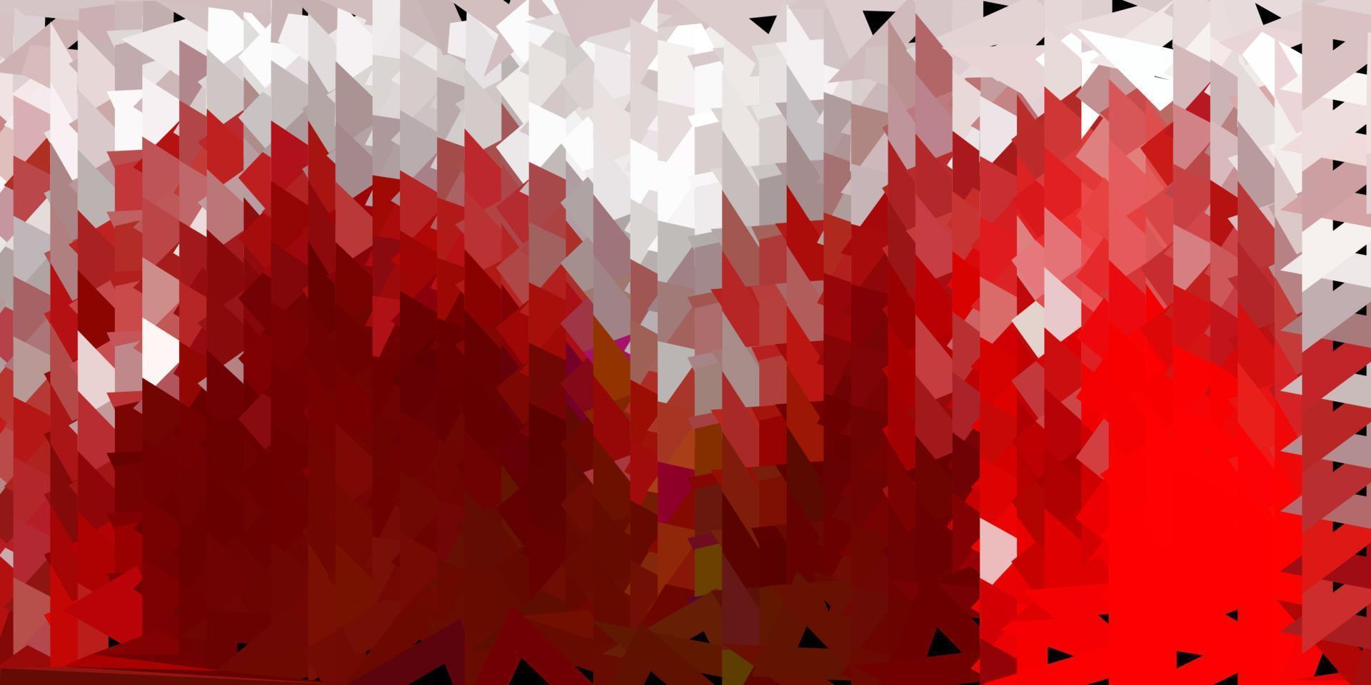 Fondo de pantalla de mosaico de triángulo vector rojo oscuro.