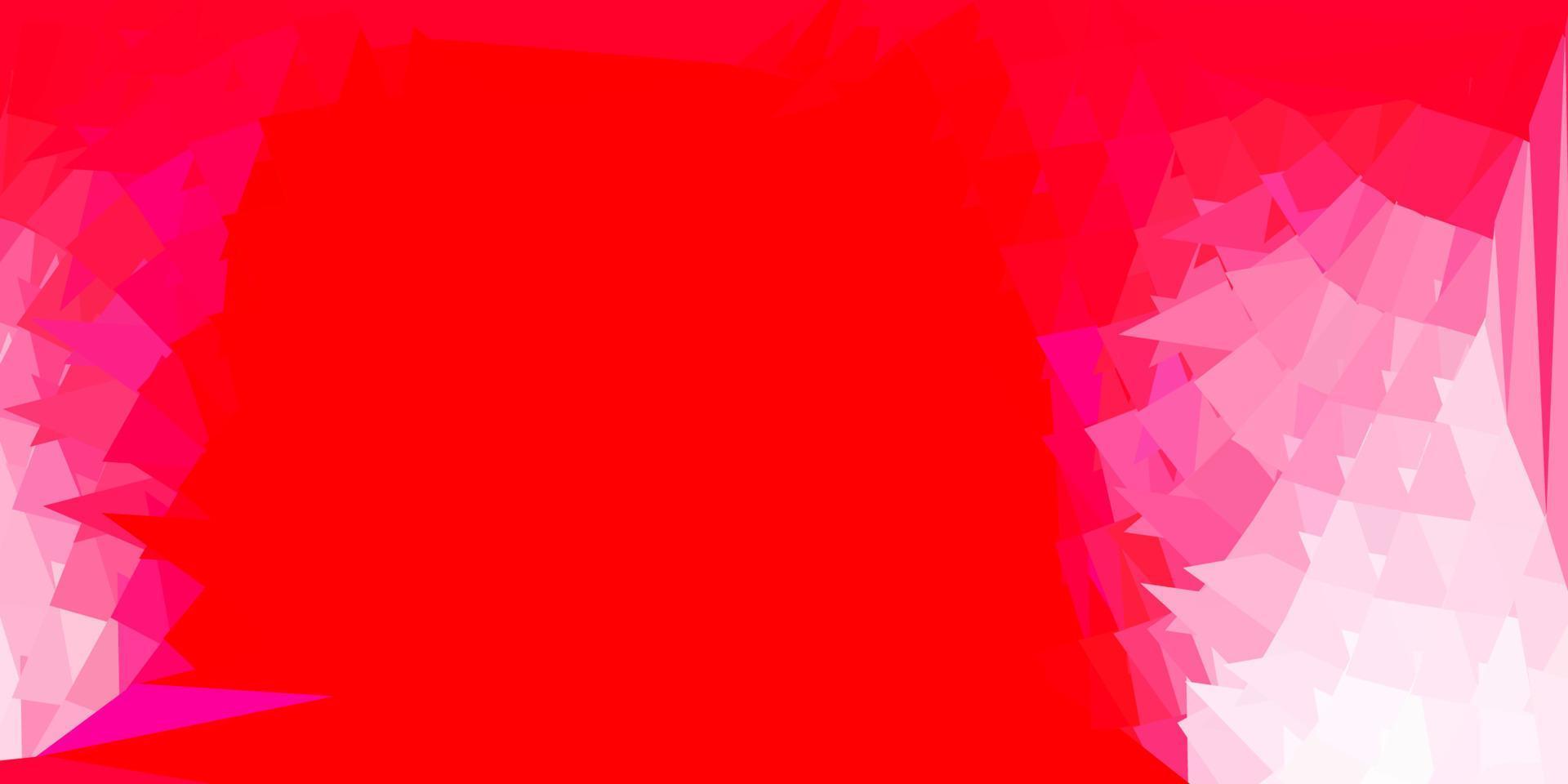 papel tapiz de mosaico de triángulo vector rojo claro.