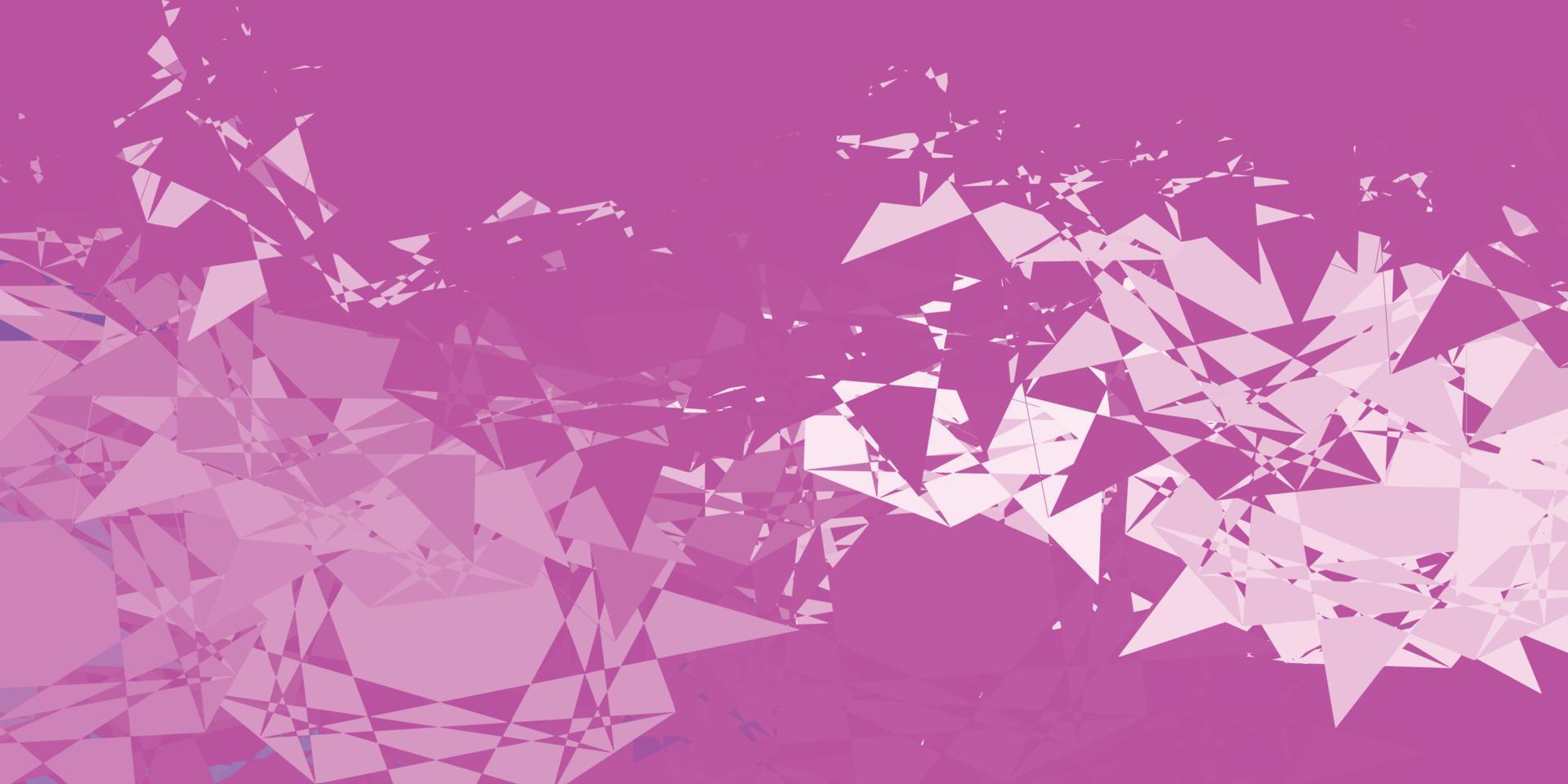 Light Purple, Pink vector pattern with polygonal shapes.