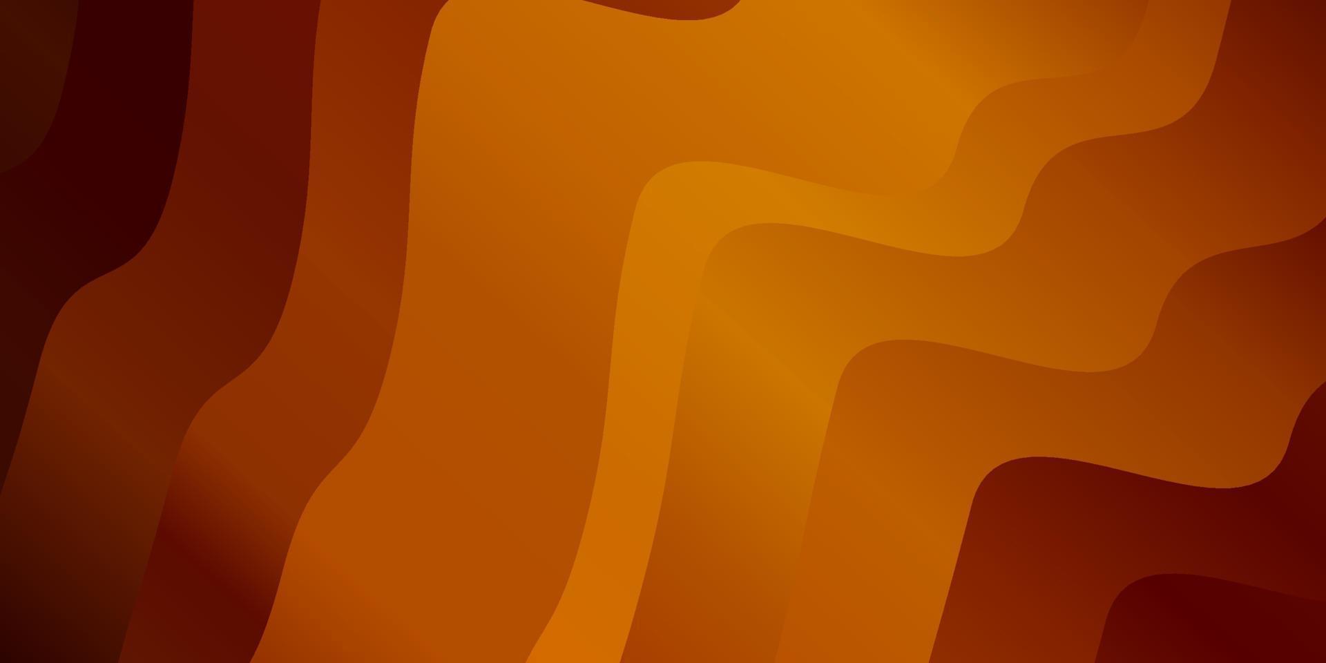 Dark Orange vector texture with circular arc.