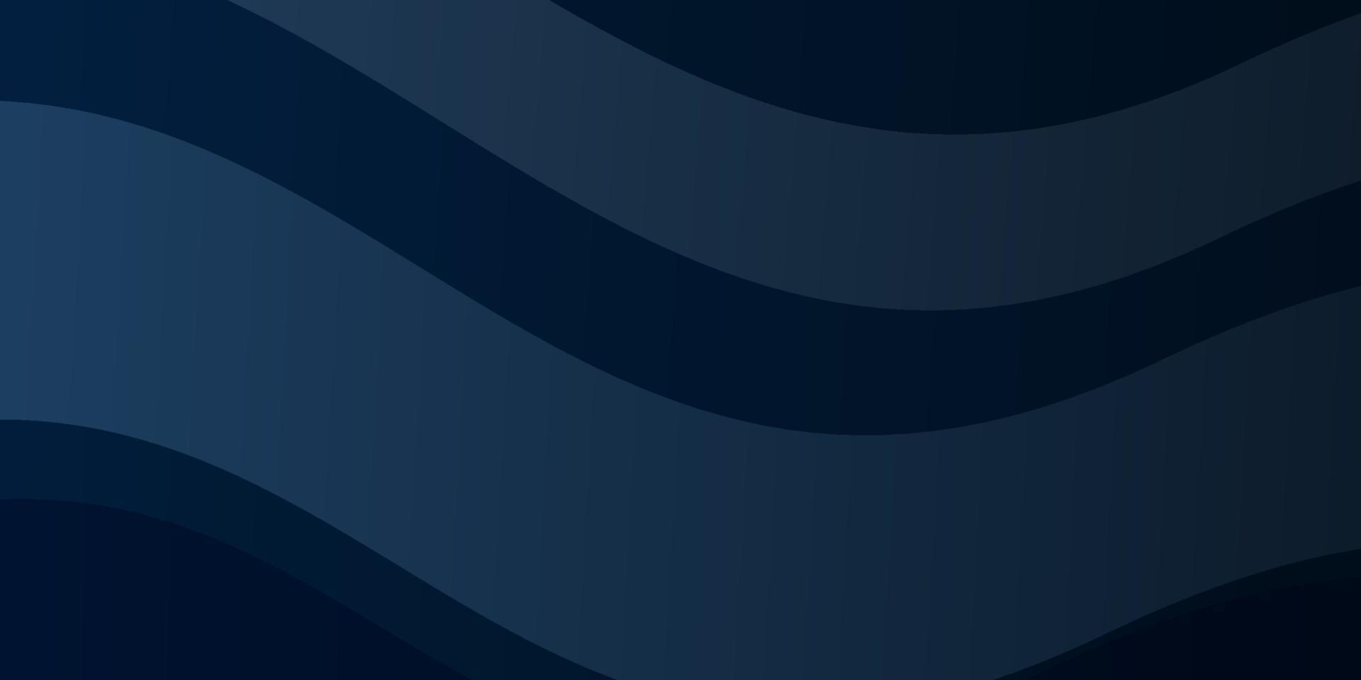 Dark BLUE vector background with bent lines.