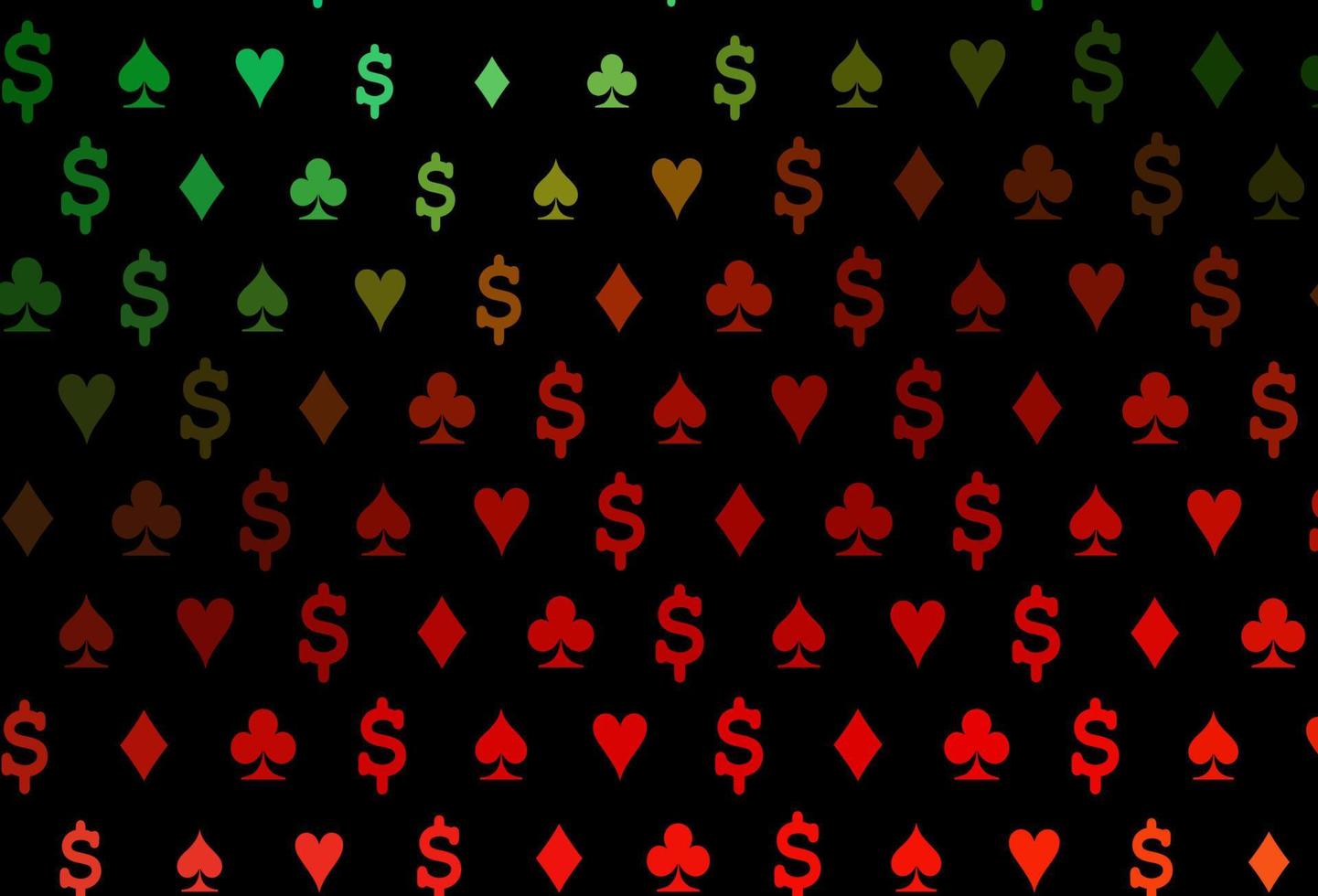 Dark green, red vector layout with elements of cards.