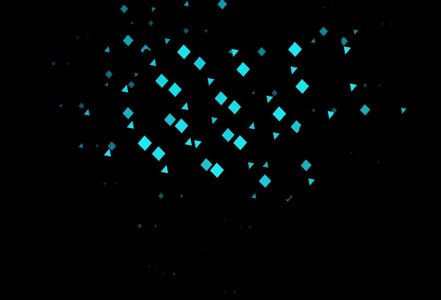 Dark blue, red vector template with crystals, circles, squares.