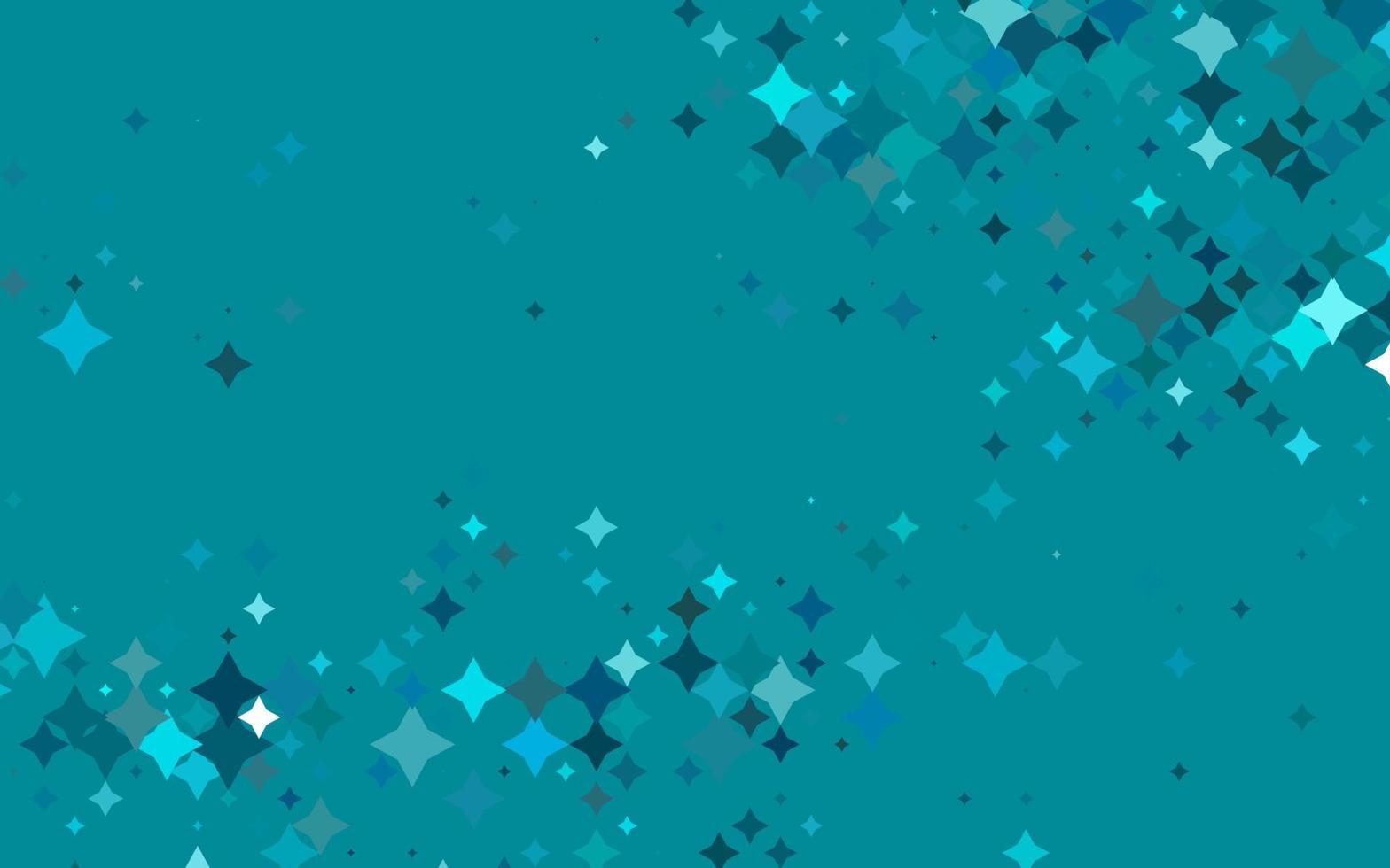 Light BLUE vector pattern with christmas stars.