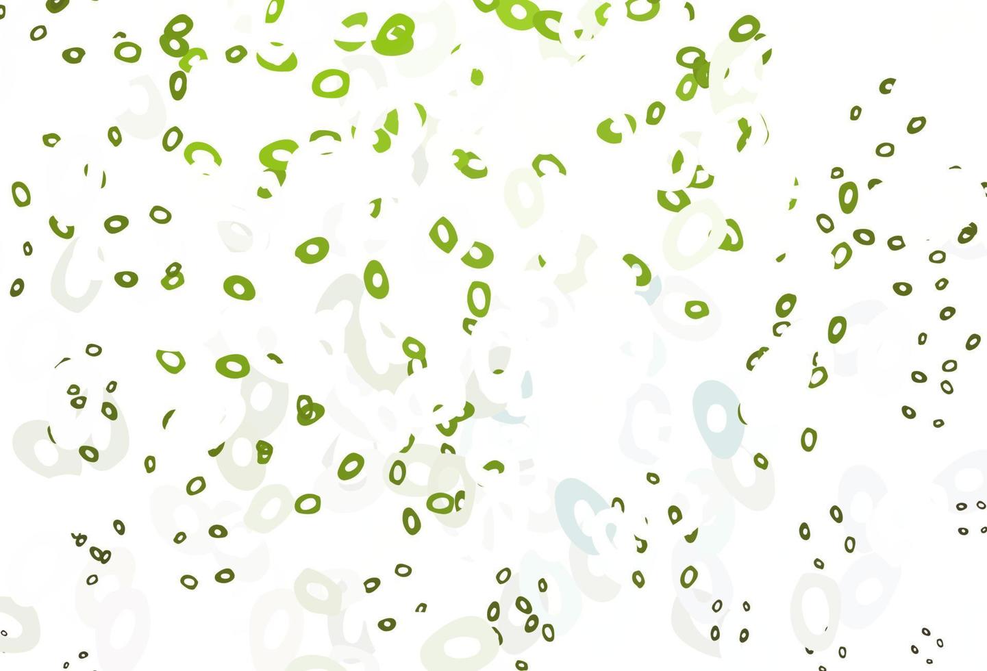 Light Green, Yellow vector cover with spots.