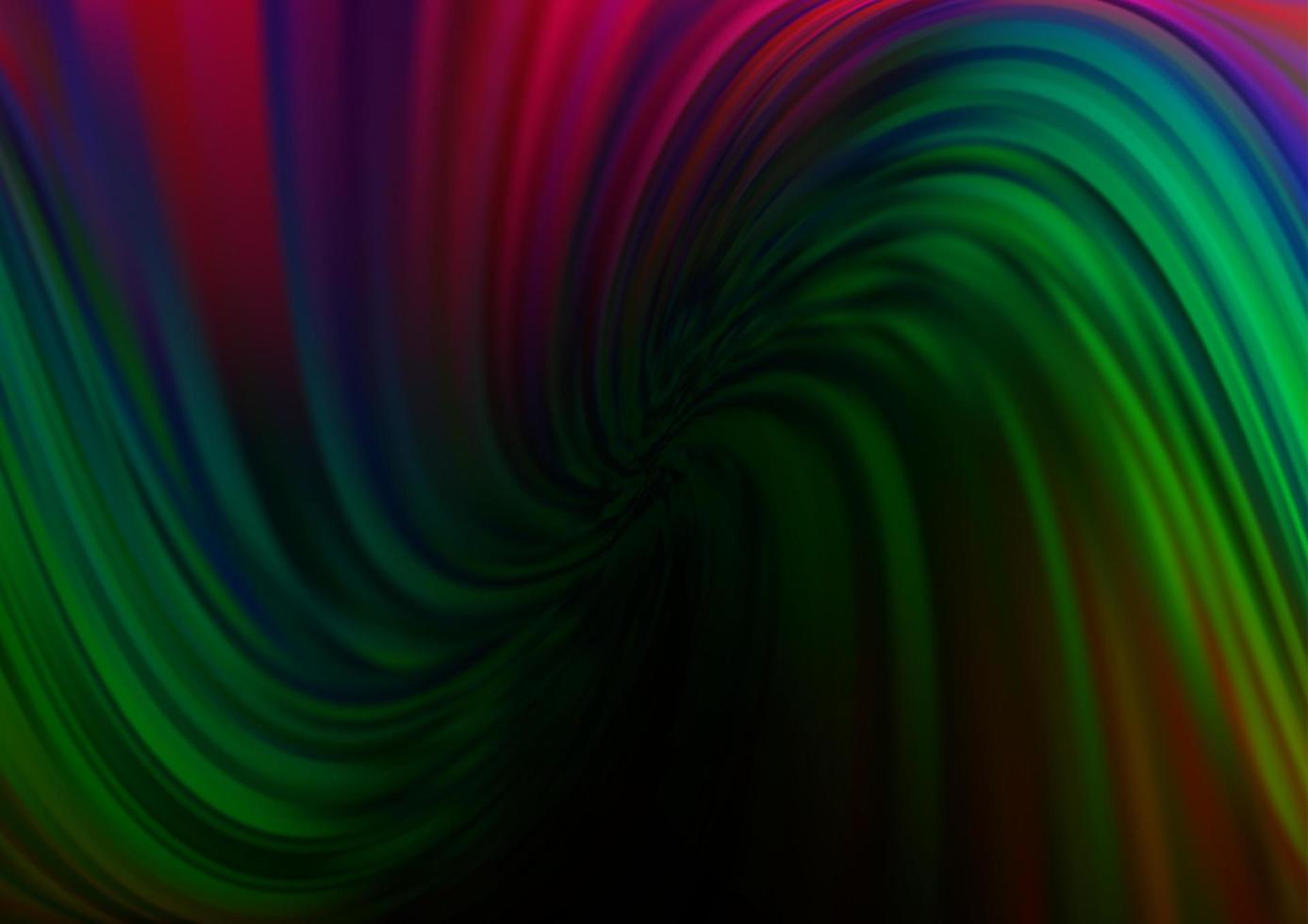 Dark Multicolor, Rainbow vector template with bubble shapes.