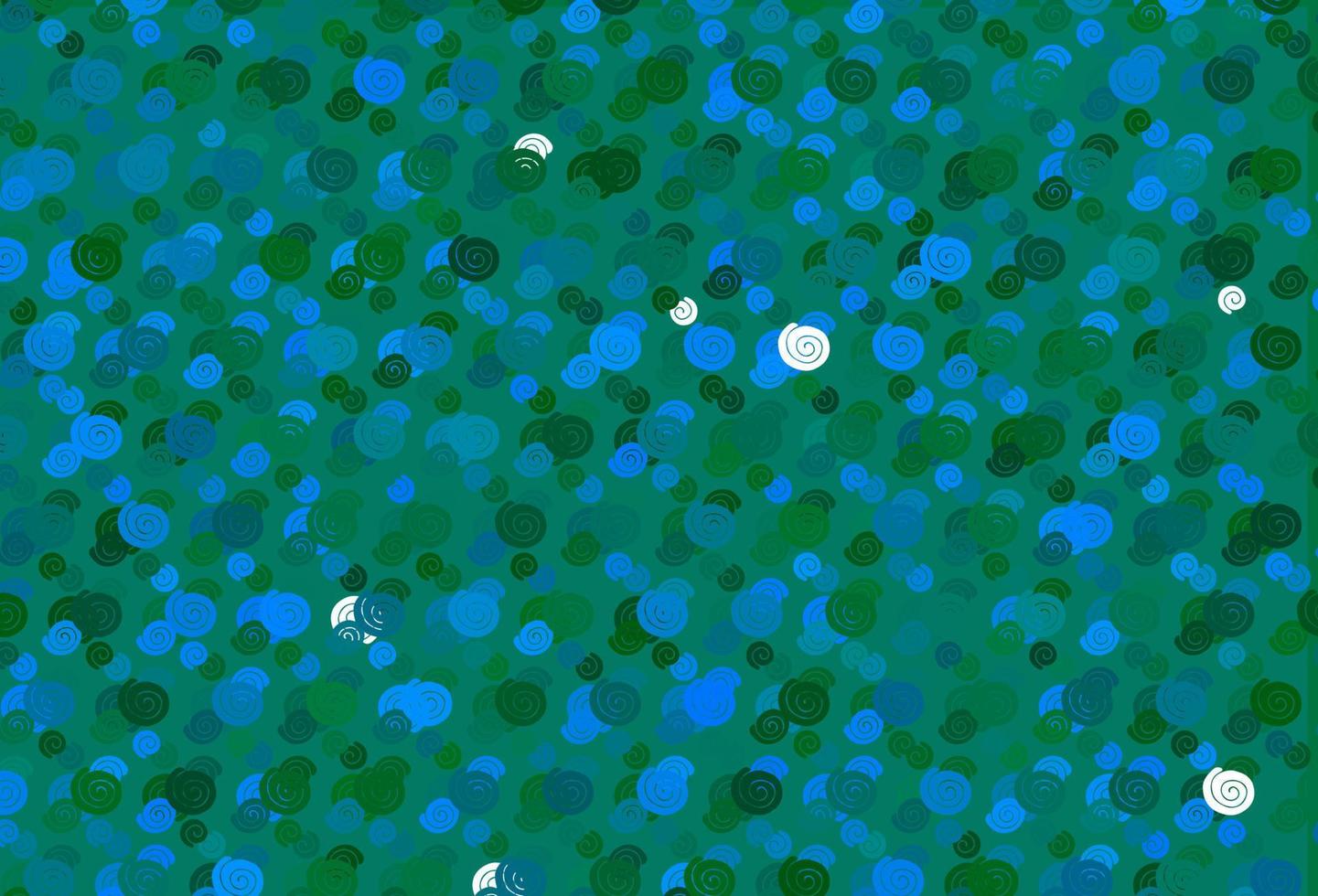 Light Blue, Green vector template with bent lines.
