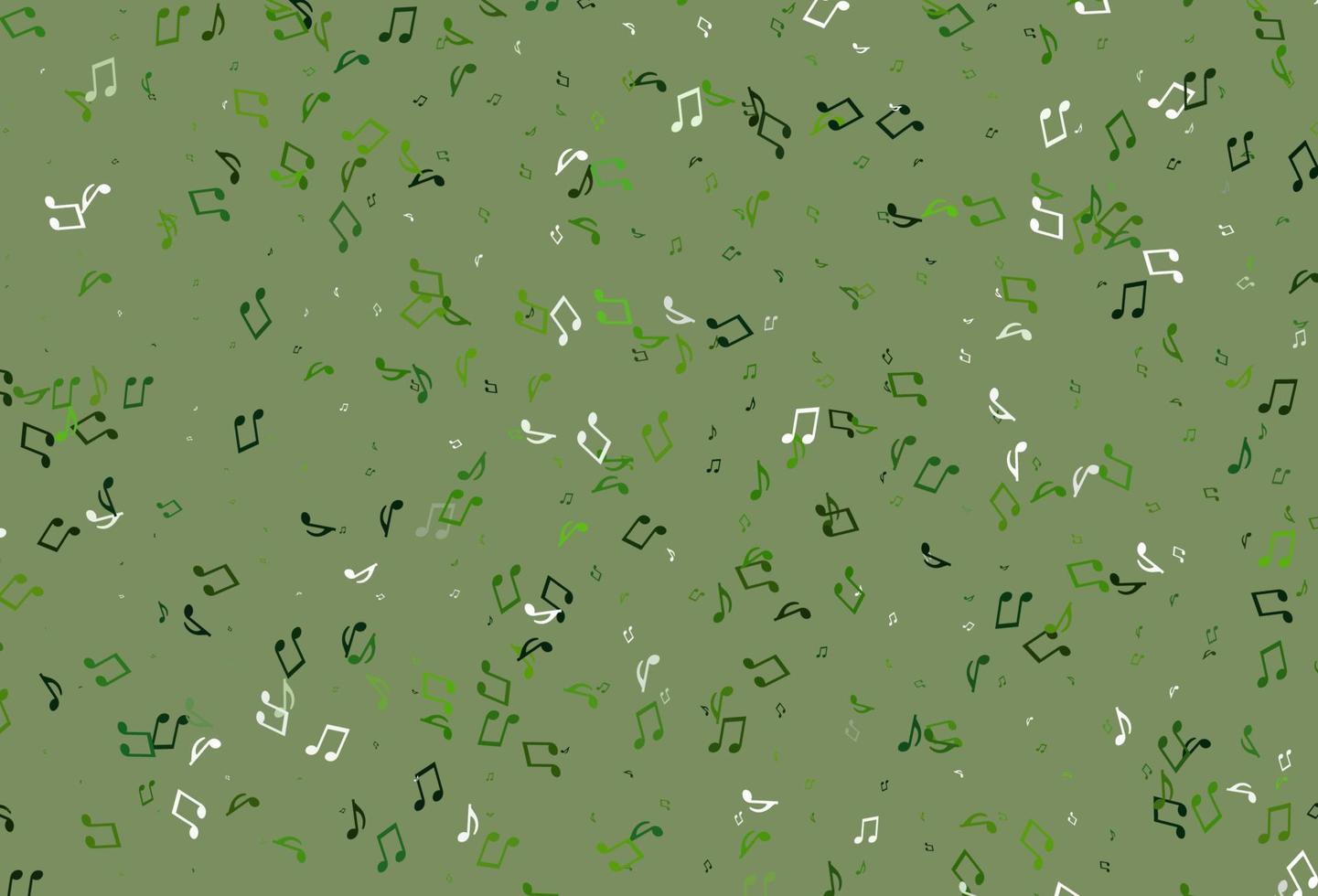 Light colorful vector background with music symbols.