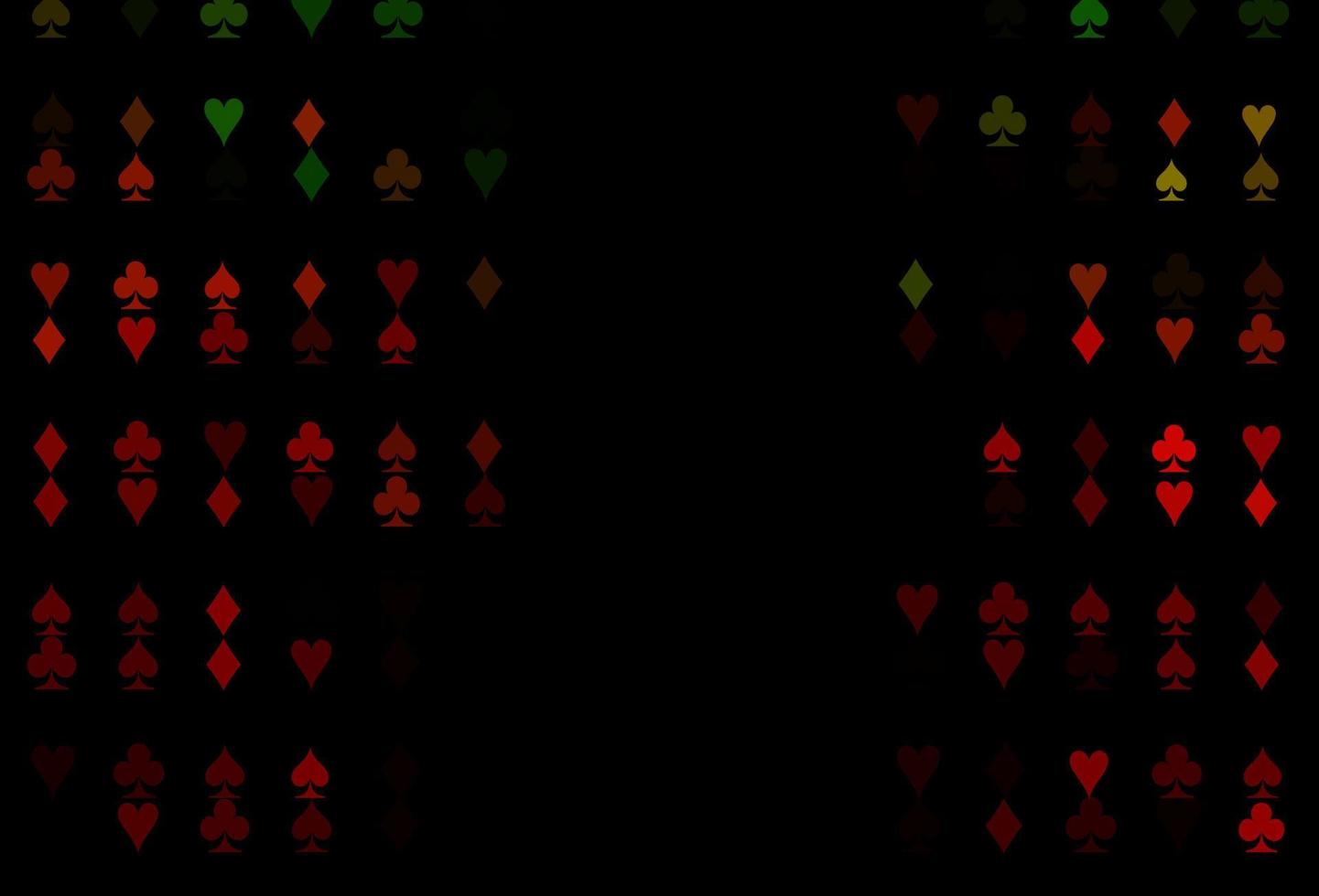 Dark Green, Red vector layout with elements of cards.