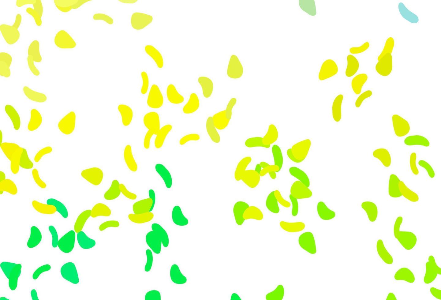 Light Green, Yellow vector texture with random forms.