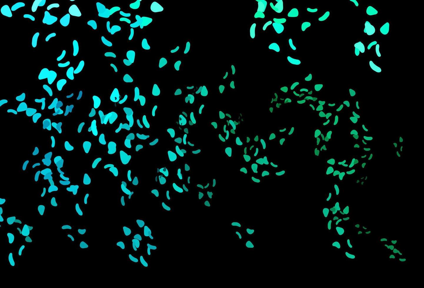 azul oscuro, textura vectorial verde con formas aleatorias. vector