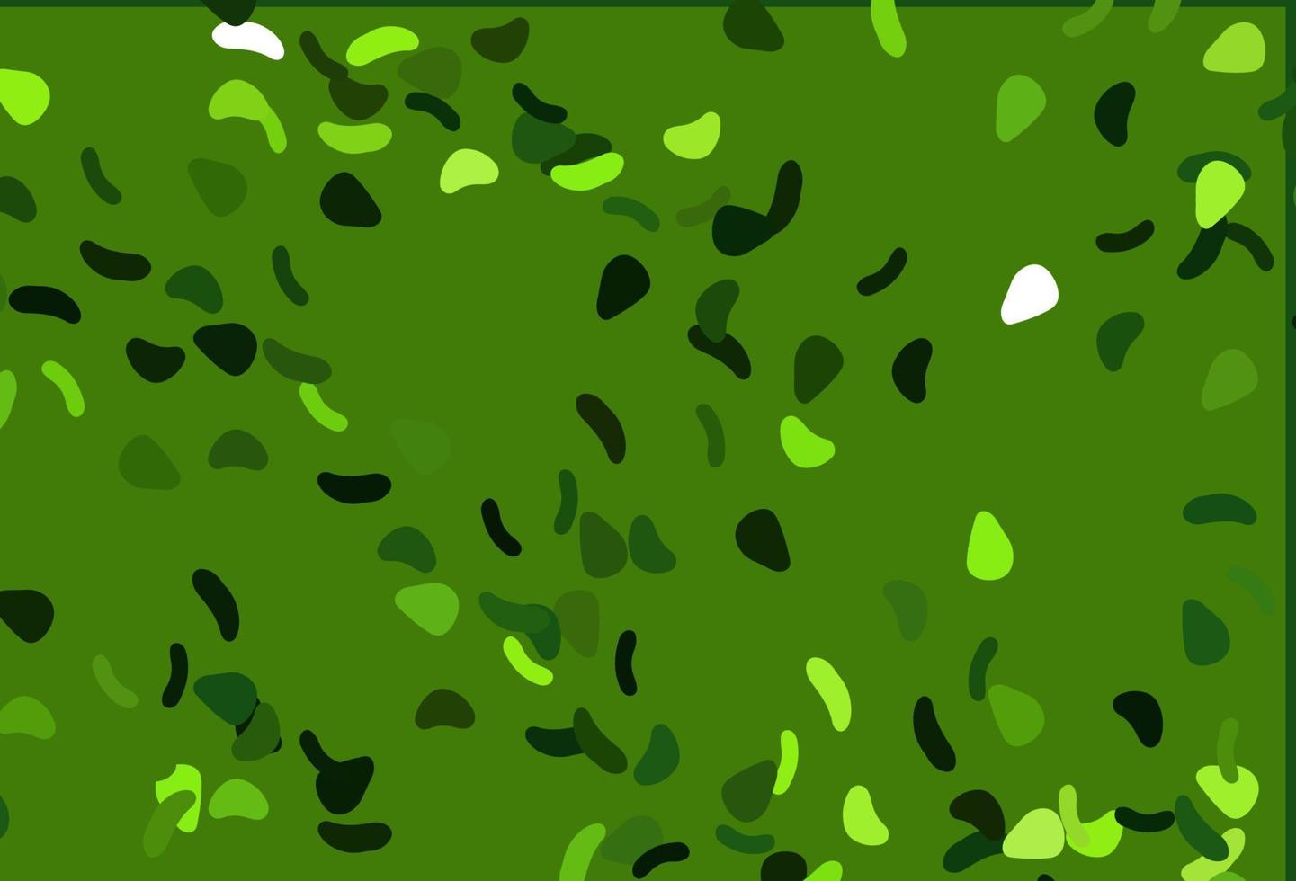 Telón de fondo de vector verde claro con formas abstractas.