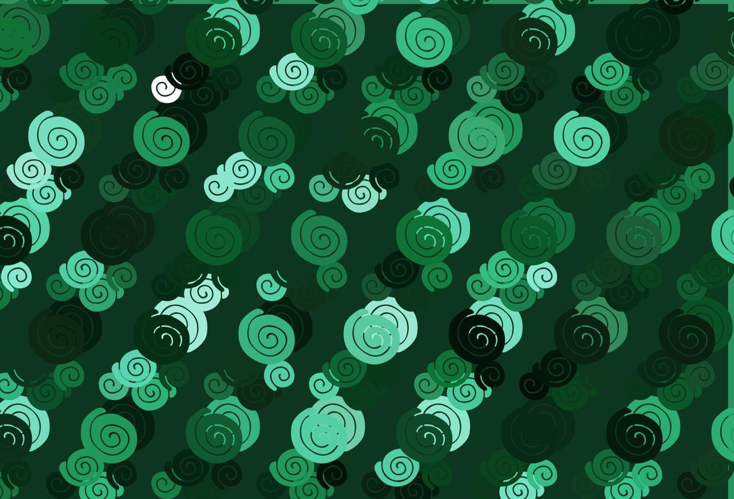 Light Green vector pattern with bent ribbons.