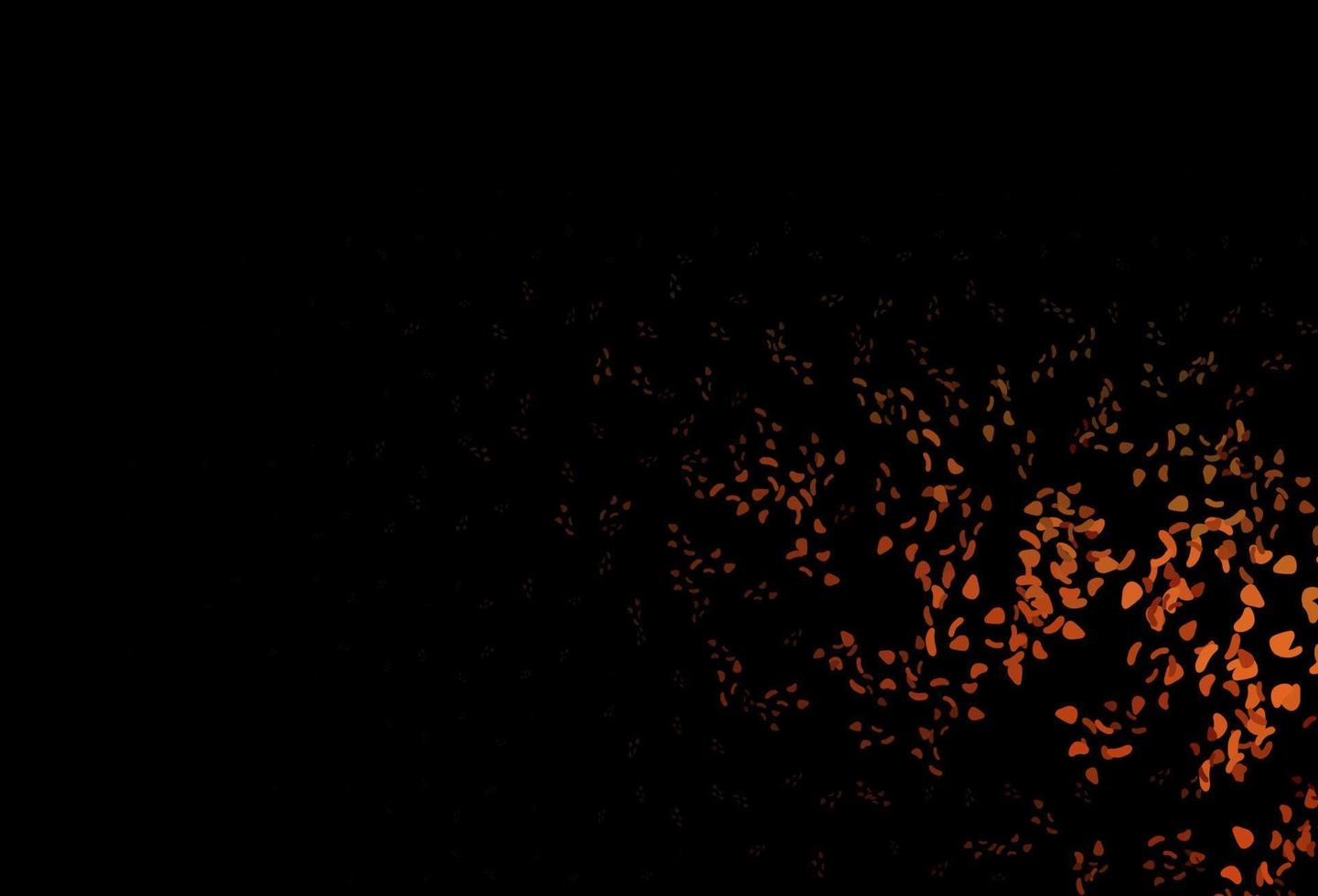 Dark Orange vector pattern with chaotic shapes.