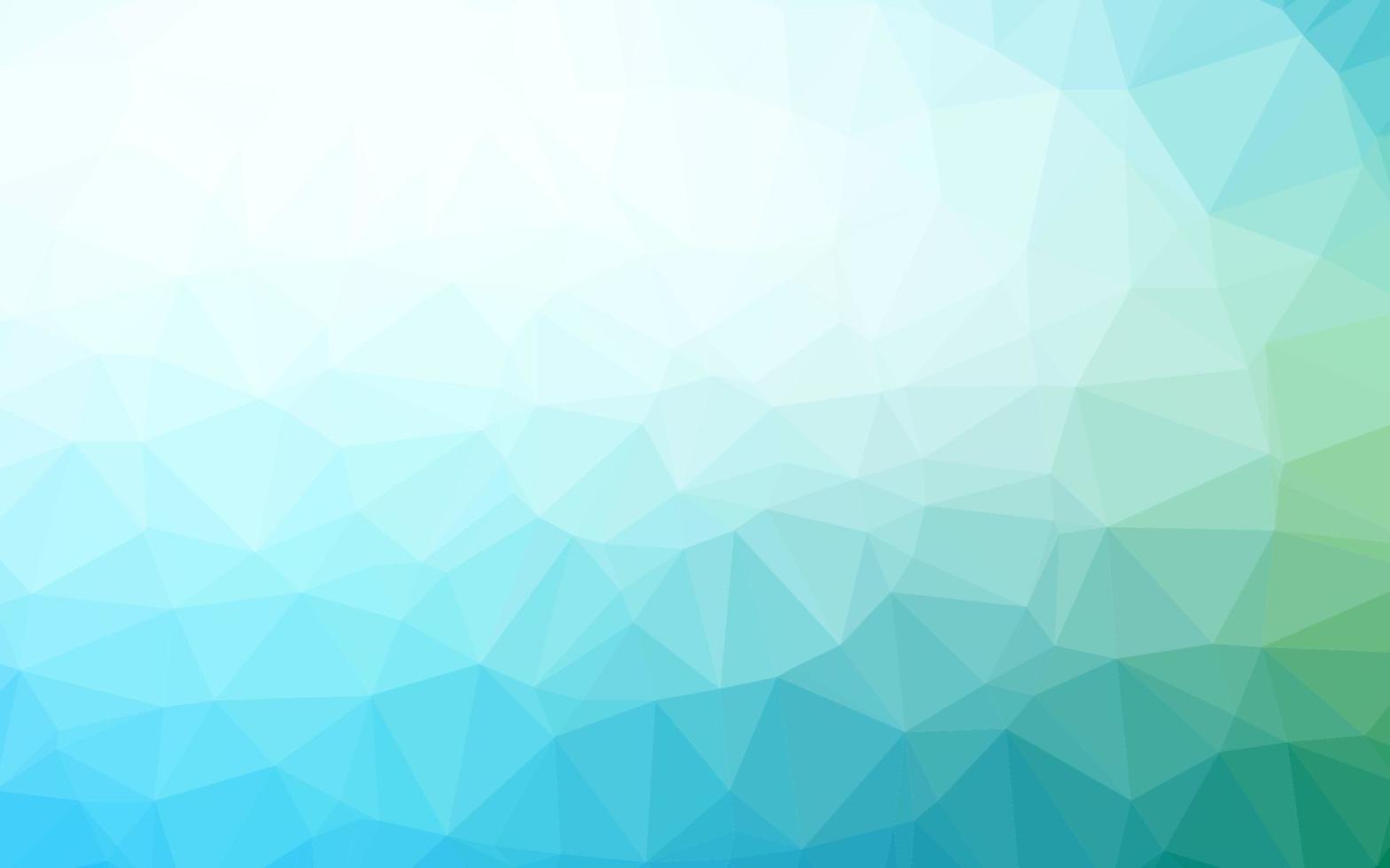 Light Blue, Green vector polygonal background.