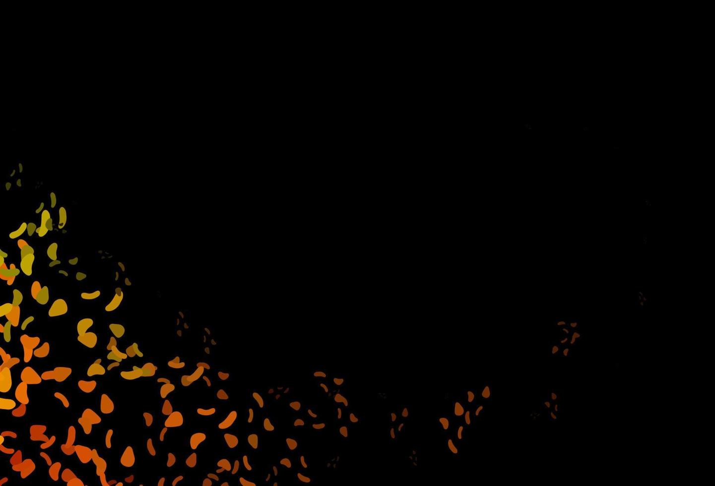 Dark Orange vector texture with random forms.