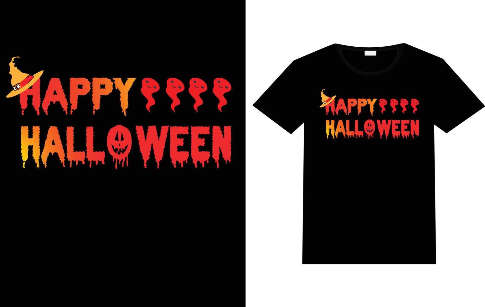 diseño de camiseta de halloween vector