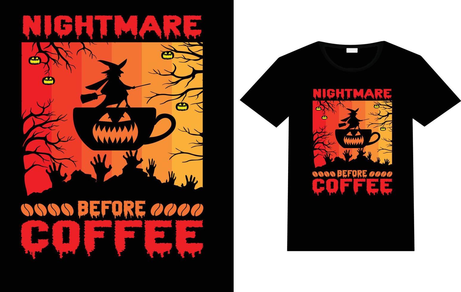 Halloween T-Shirt Design vector