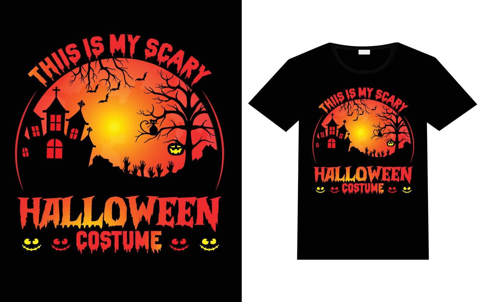 Halloween T-Shirt Design vector