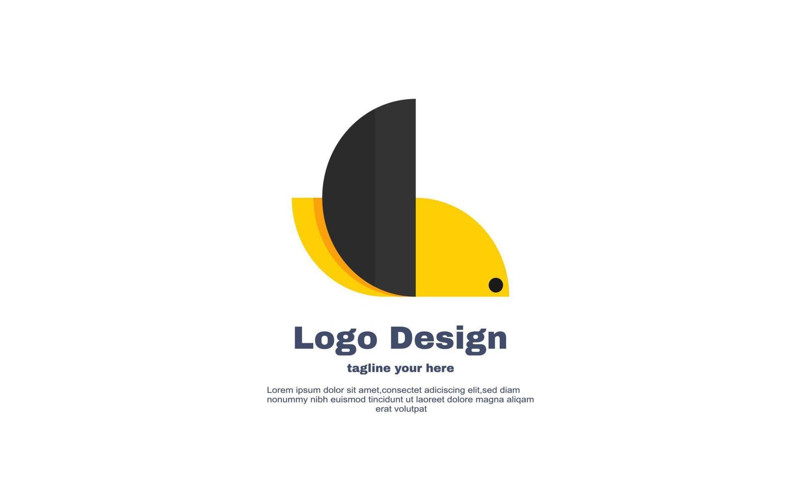 unique flat bird logo symbol design isolated on vector