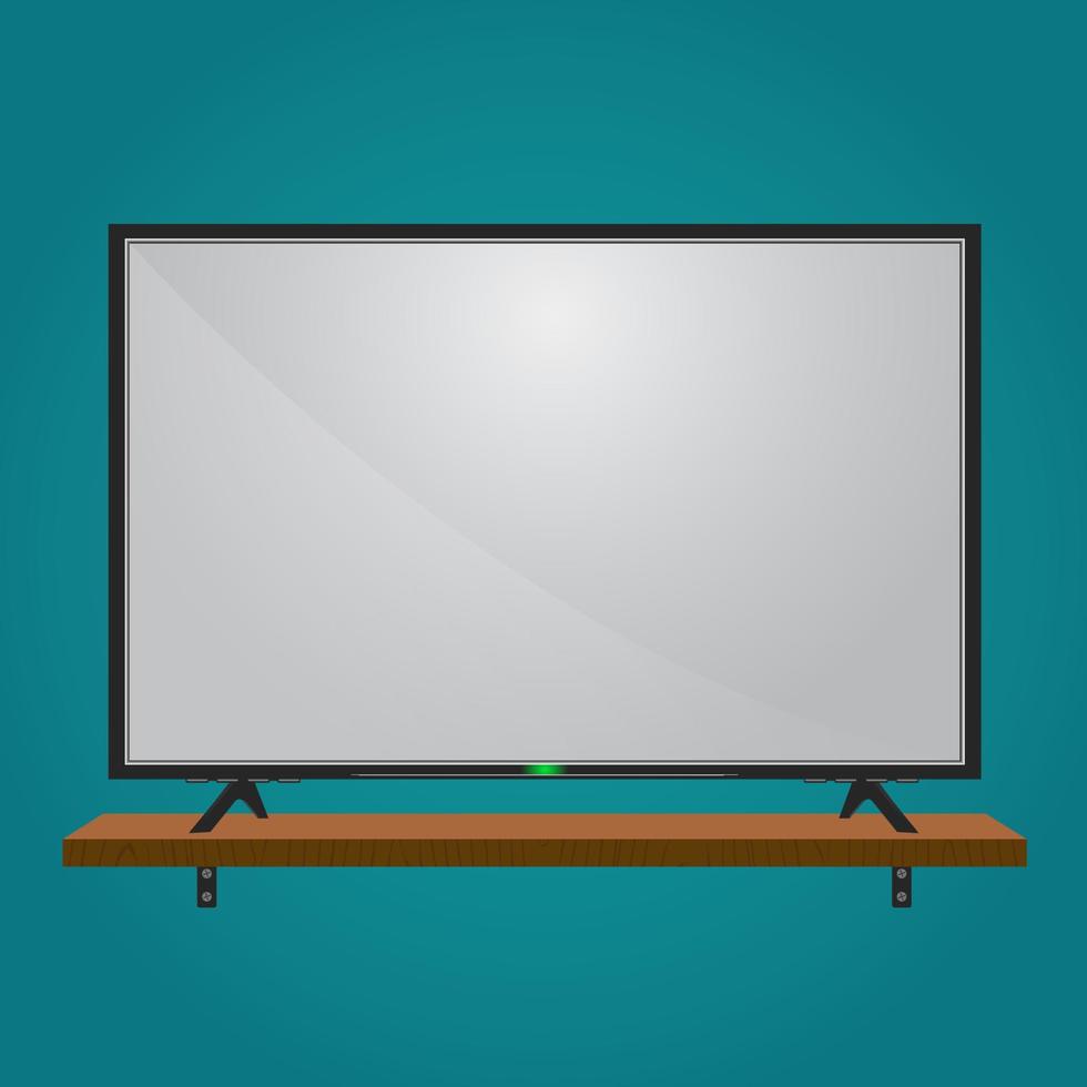 LCD isolated  television 4k display tv screen design vector