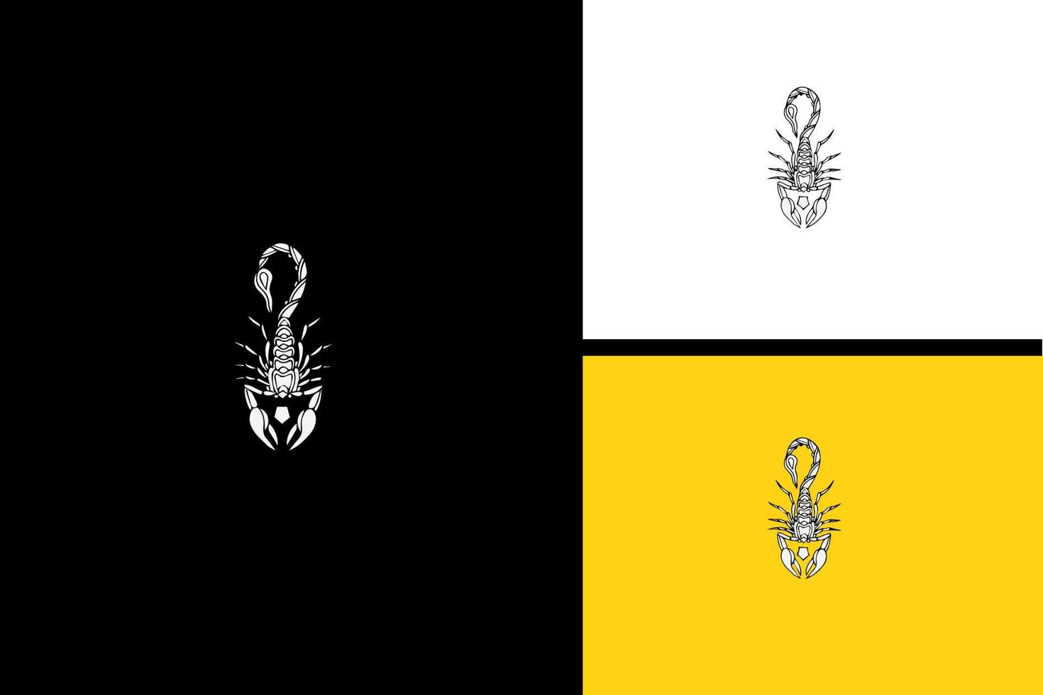 scorpio and flower vector illustration design