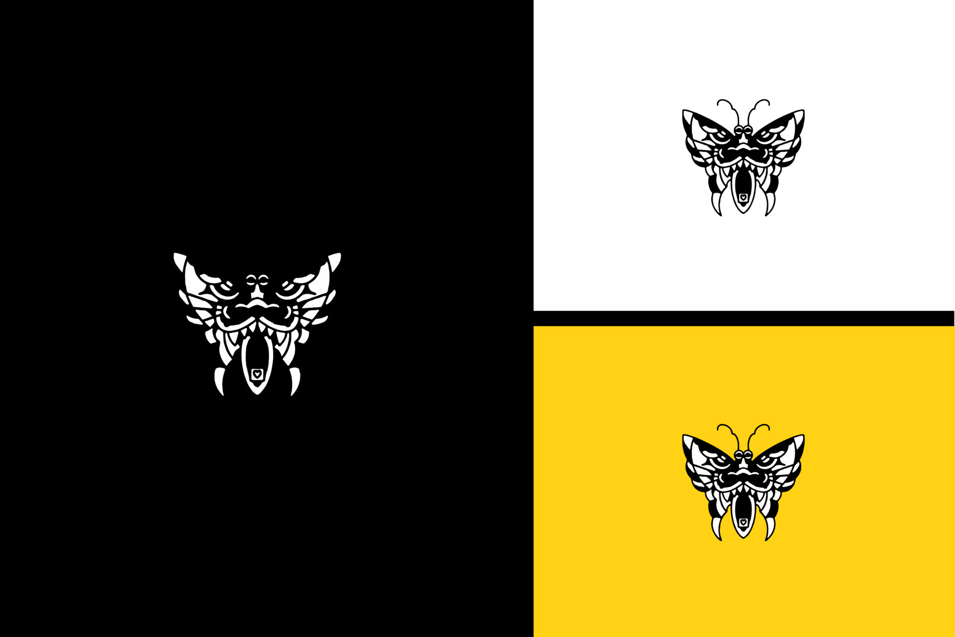butterfly vector illustration black and white 11410474 Vector Art at