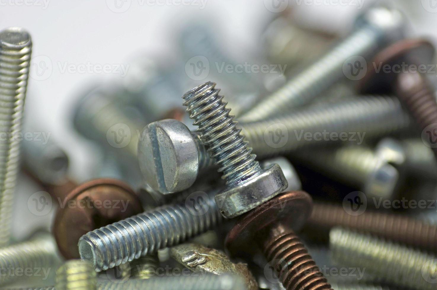 lot of screws - close up photo