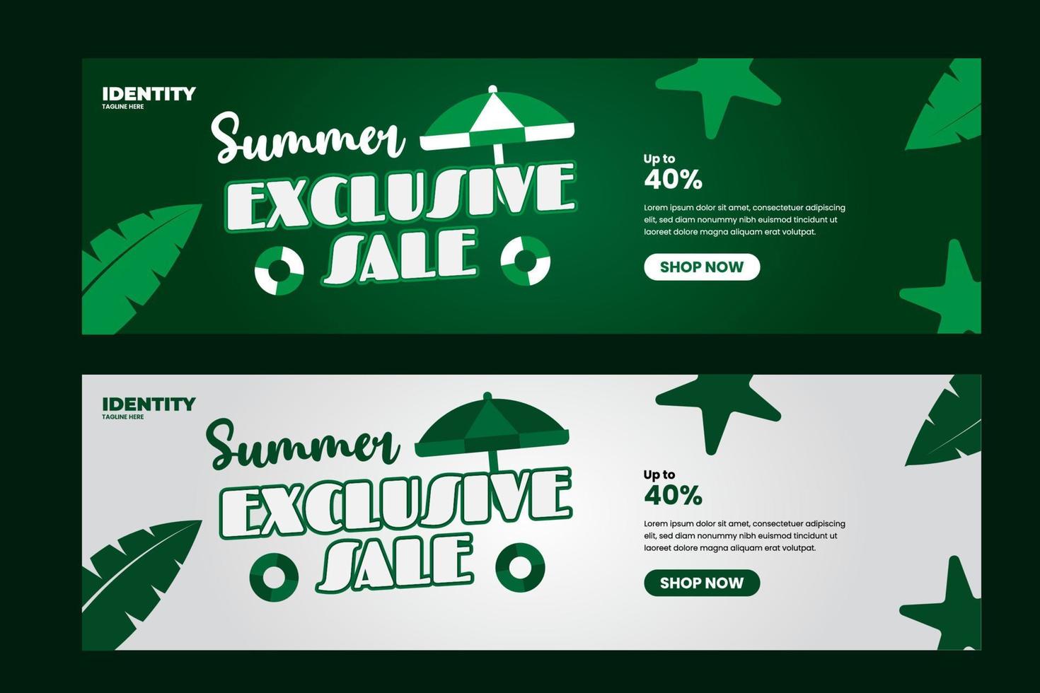 Summer Graphic template Editable vector