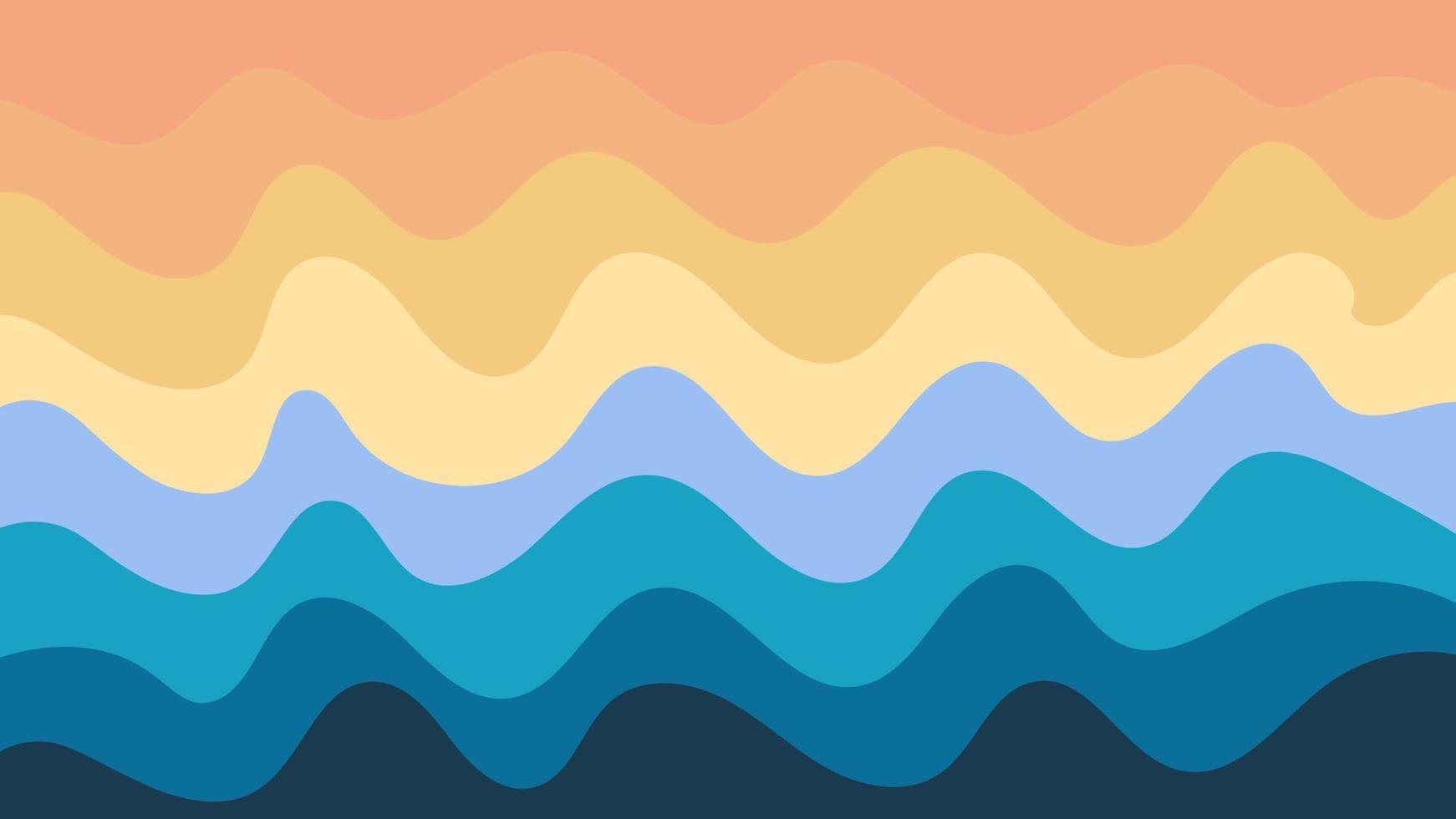 Colorful Wave Distortion Abstract Background vector