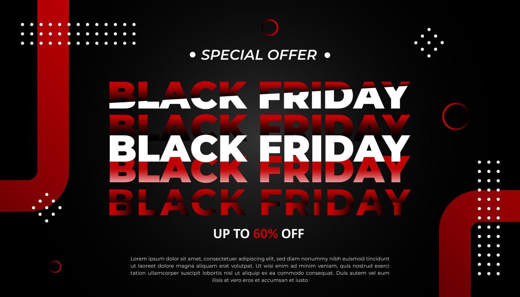 modern black friday super sale banner minimal design vector