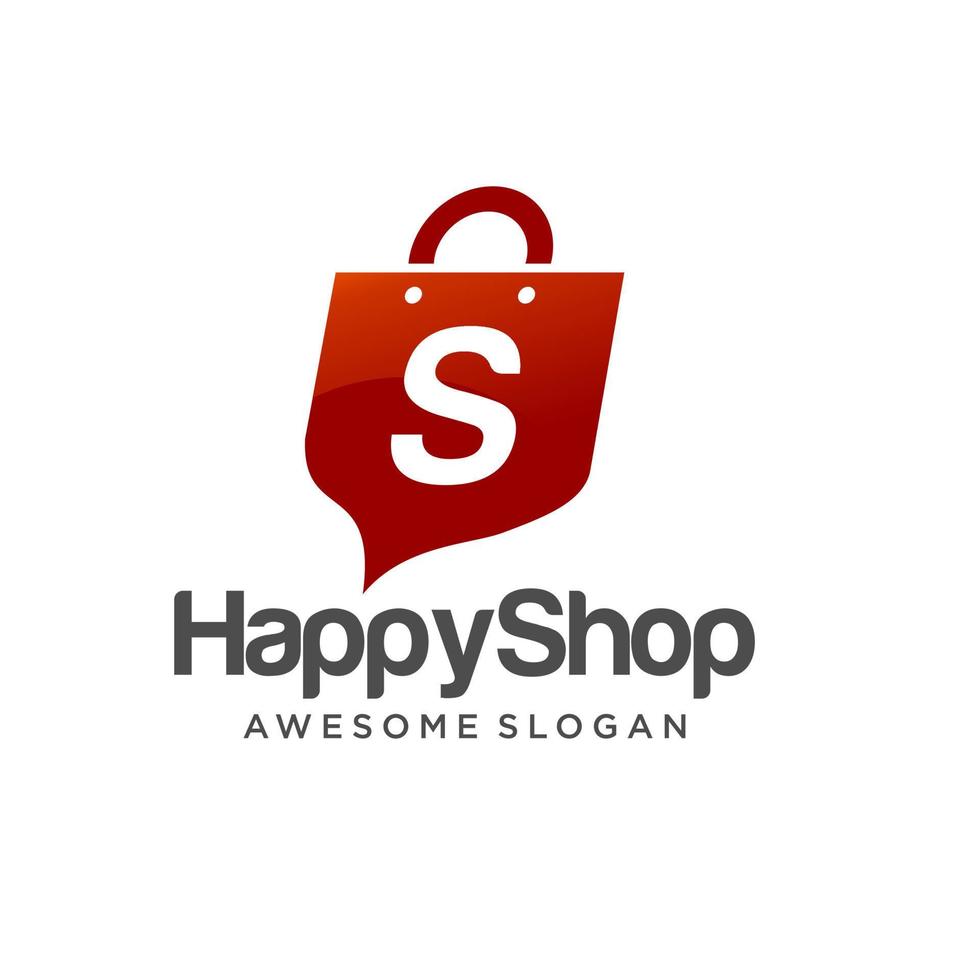 Shop Logo Vector Template Design Illustration