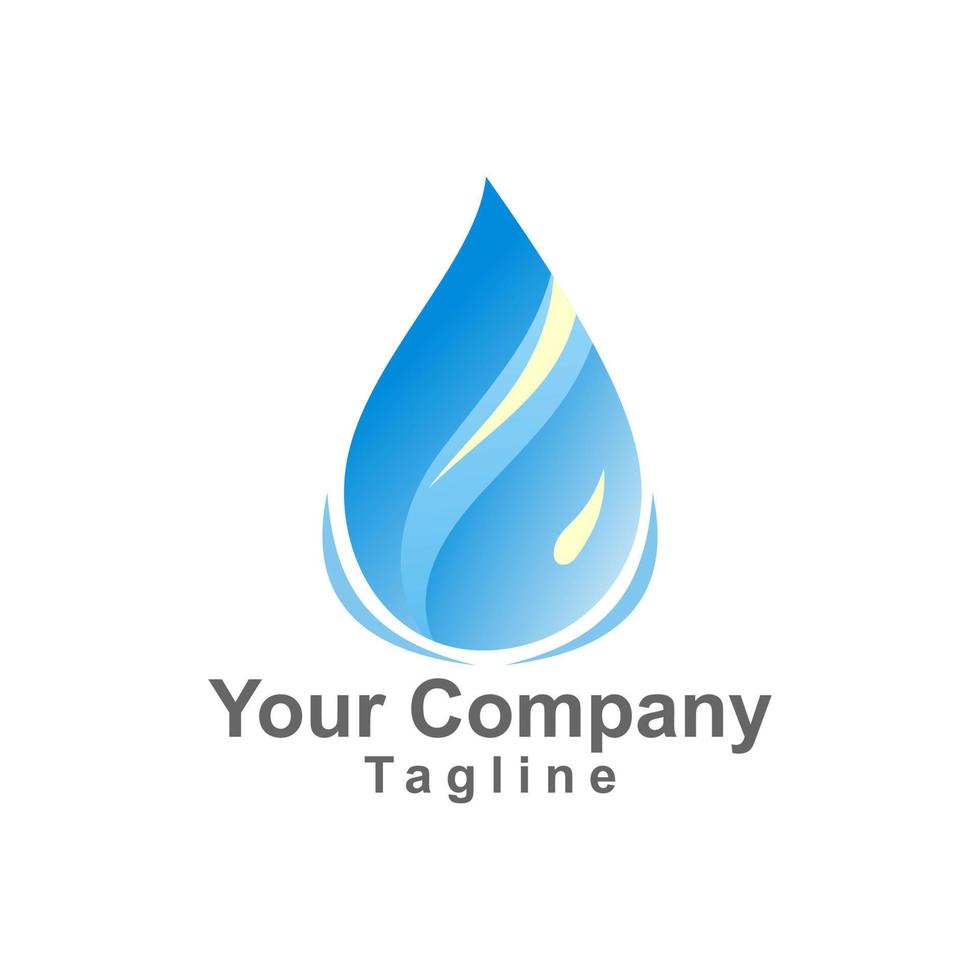 Water drop symbol logo design template icon vector