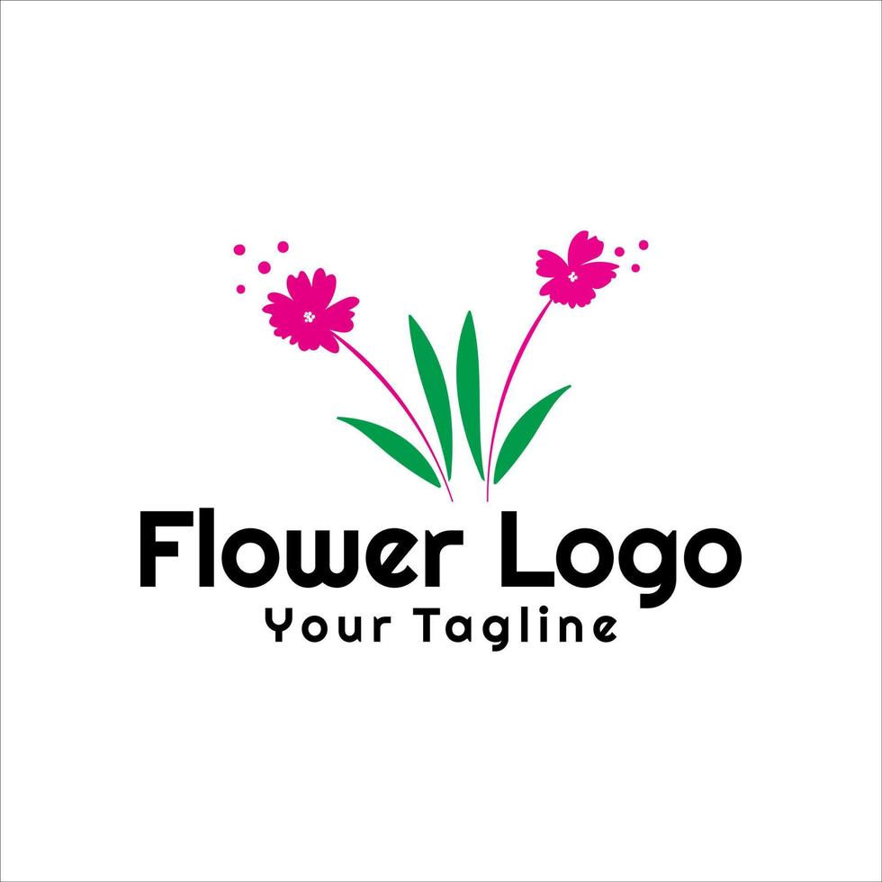 plantilla de logotipo de flor creativa vector