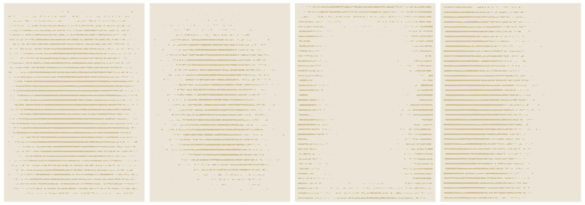 Set of horizontal lines grunge texture background, vector illustration