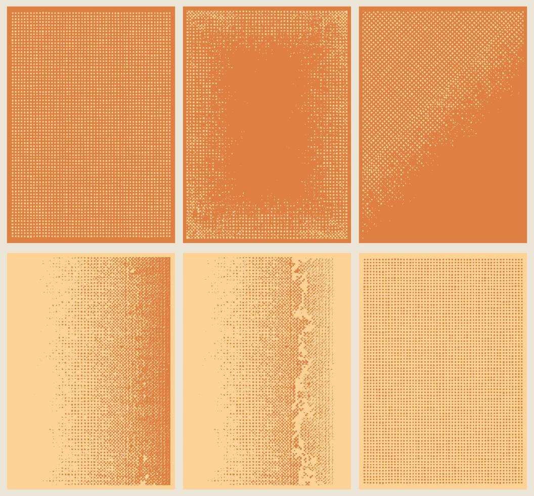 Set of pop art grunge background, vector illustration