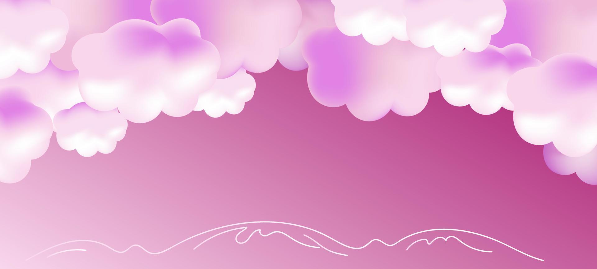 3D realistic set of clouds.  Vector illustration EPS10