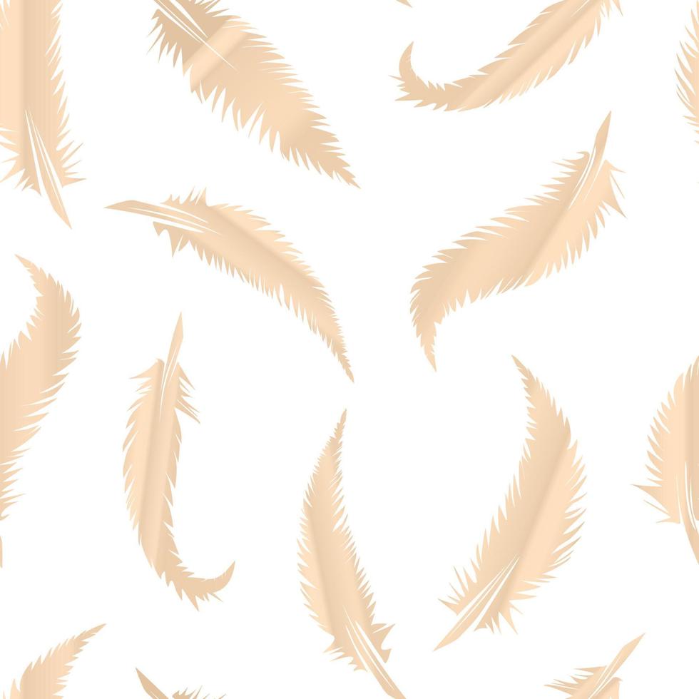 feathers gradient vector seamless pattern