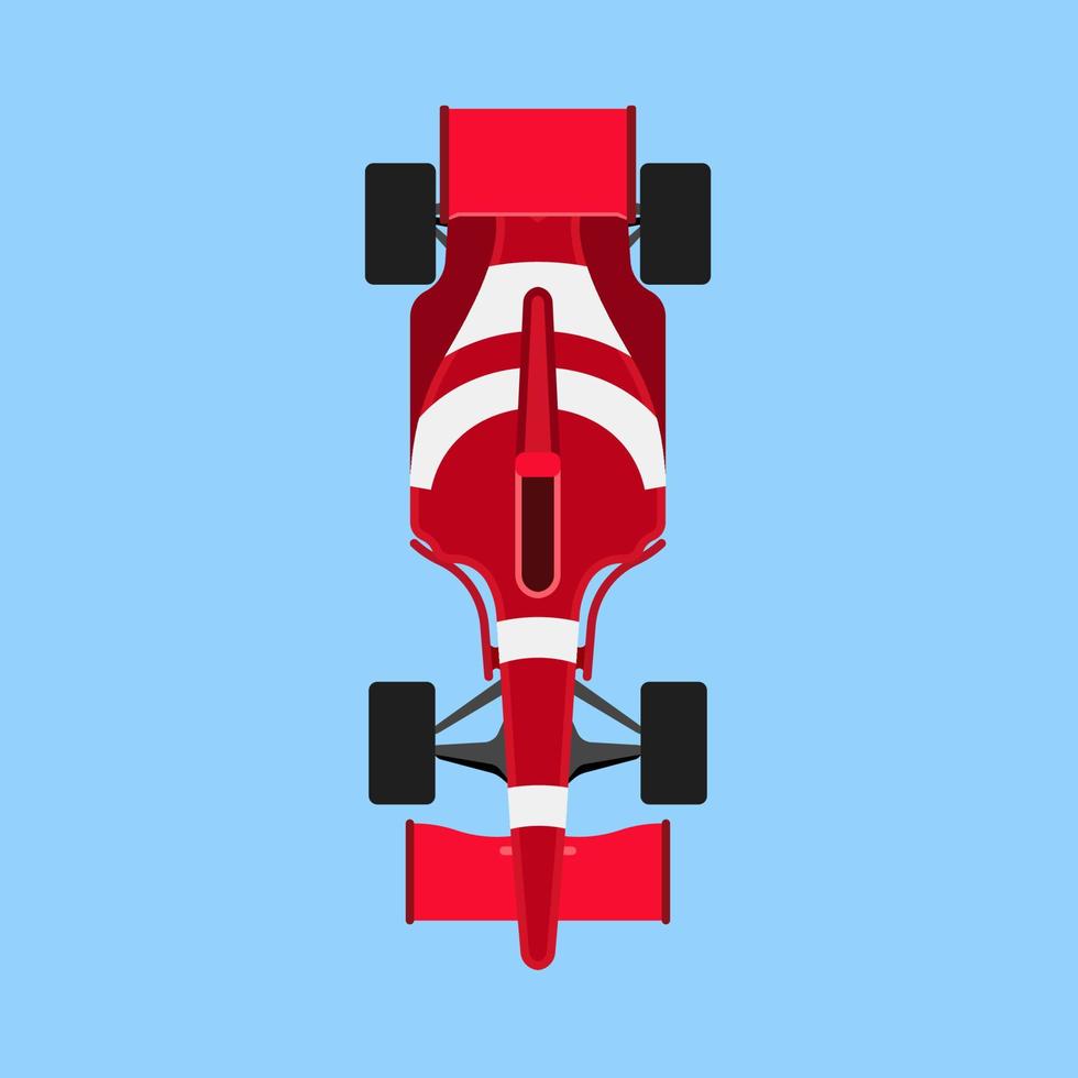 Race car sport vector icon top view