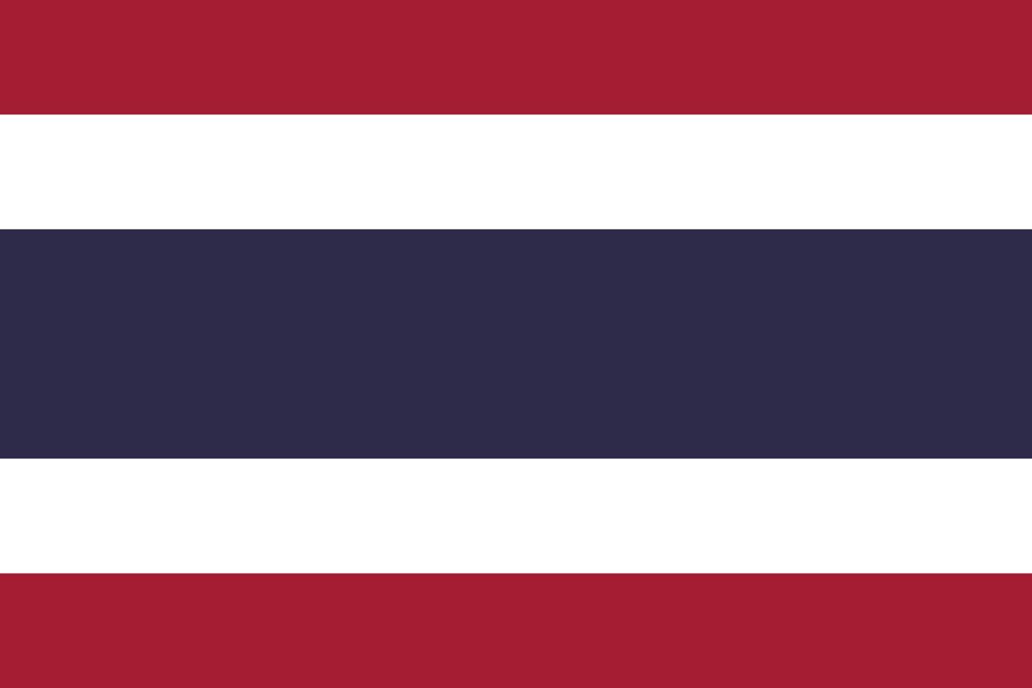 The National flag of Thailand. Thailand flag vector illustration