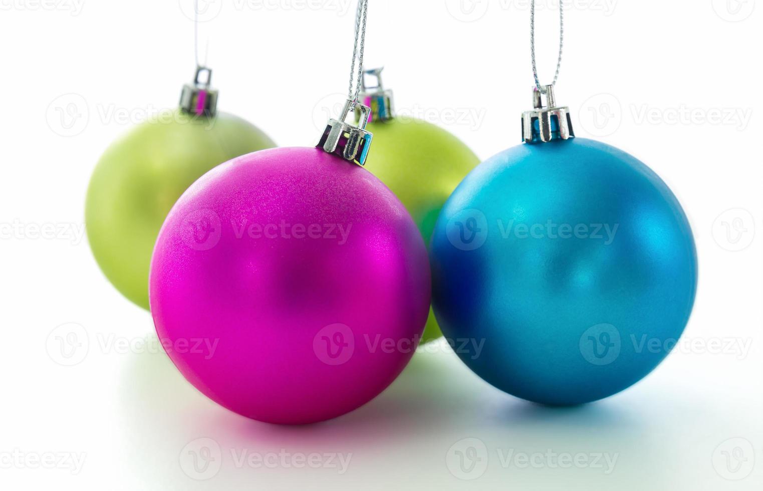 close up Christmas balls photo