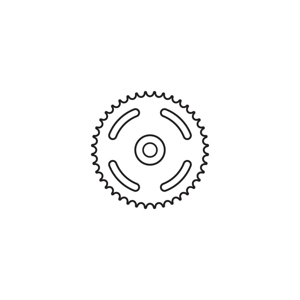 icono de engranaje de motocicleta vector